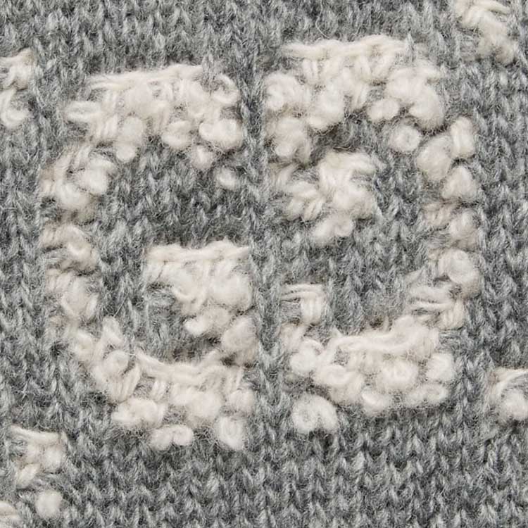 (WMNS) Gucci GG Wool Boucl Jacquard Top 'Grey Ivory' 770059-XKCNA-1130