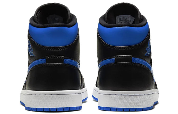 Air Jordan 1 Mid 'Black Hyper Royal' 554724-068