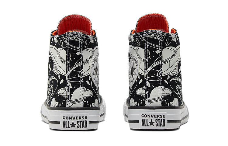 Converse Chuck Taylor All Star Canvas Shoes K White/Black 673086C