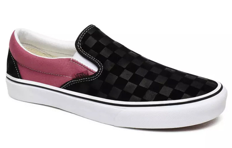 Vans Deboss Checkerboard Classic Slip-On 'Black Purple' VN0A4U38WS5