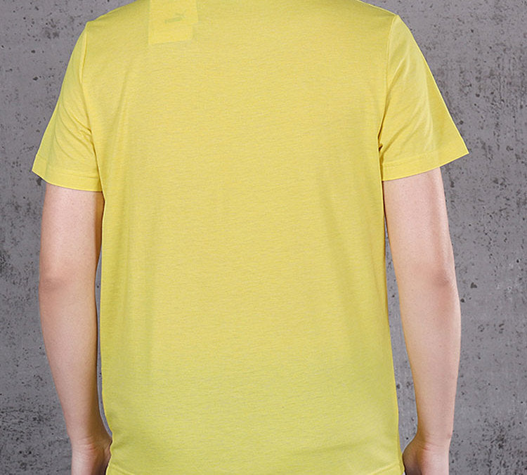 PUMA White Large Logo Short Sleeve Yellow 853756-67