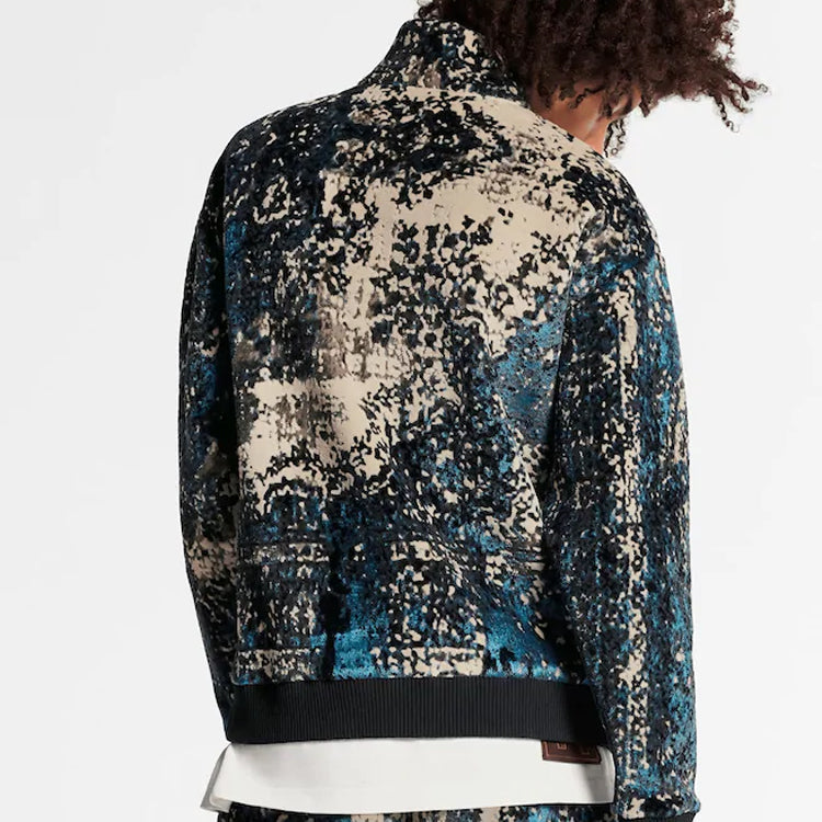 LOUIS VUITTON LV Persian Carpet Jacquard Sports Top (Official Website Limited) For Men Blue 1A5VH