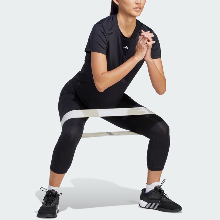 (WMNS) adidas Power Tee 'Black' IN6208