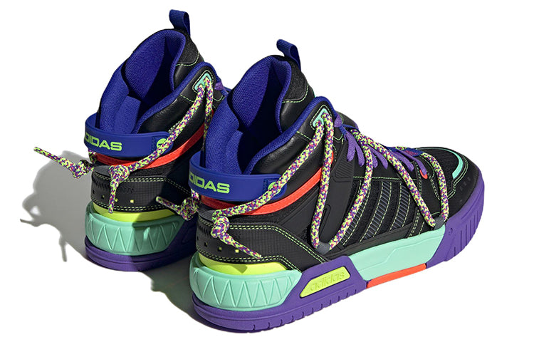 adidas neo D-PAD Mid 'Back Purple Green' HQ7053