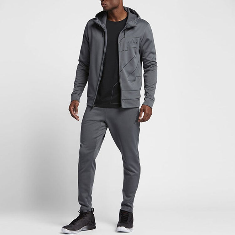Air Jordan 23 Therma Lite Full zip Hoodie 'Grey' 831381-021