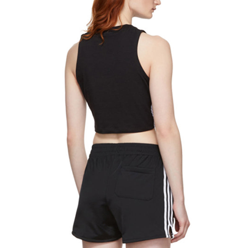 (WMNS) adidas originals Crop Tank Short Sleeveless Vest Black CY4745