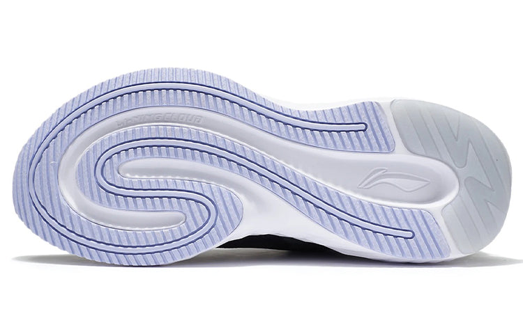 (WMNS) Li-Ning Running 'Black White Sole' ARSS018-1