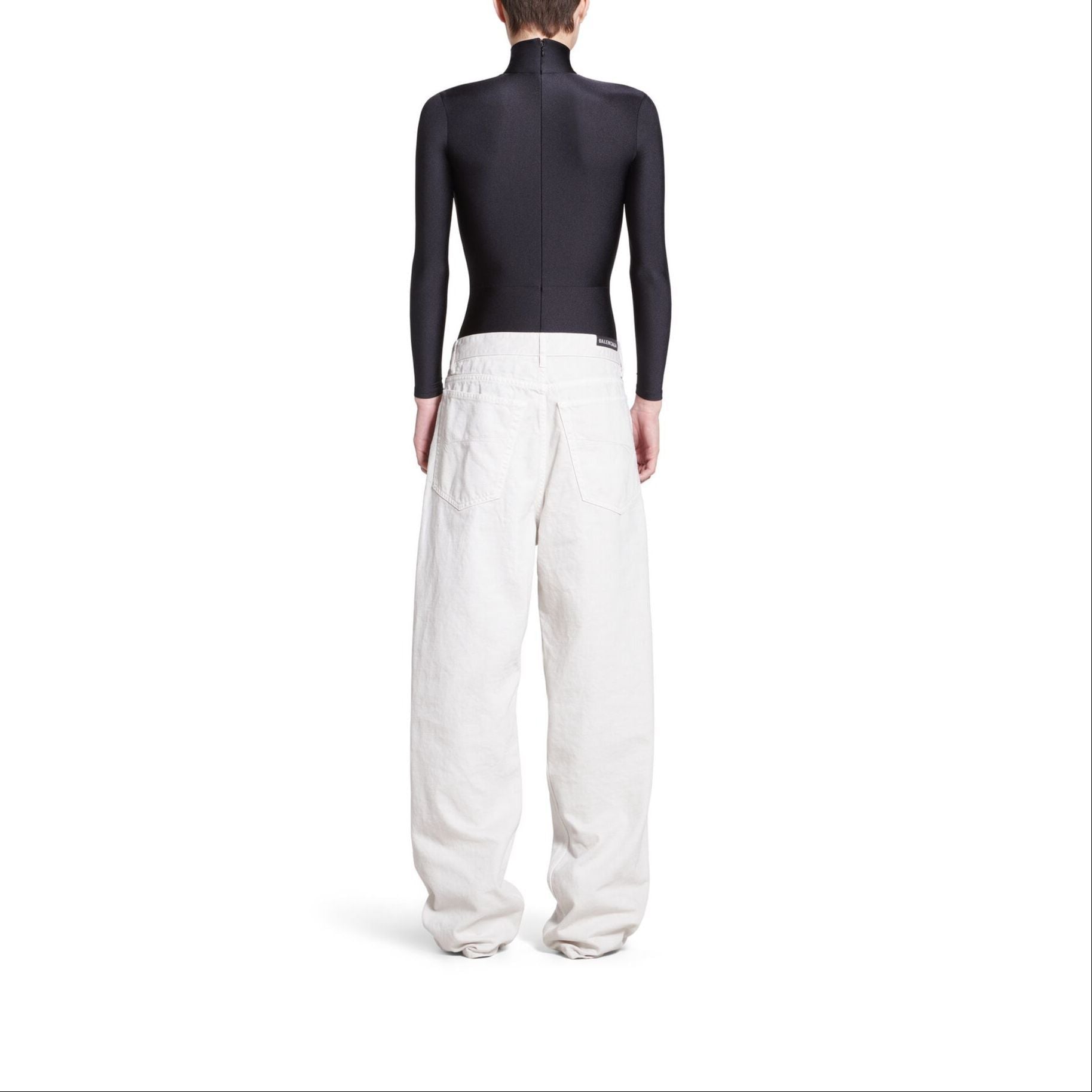 (WMNS) Balenciaga Loose Fit Jeans 'White Denim' 736540TNW039020