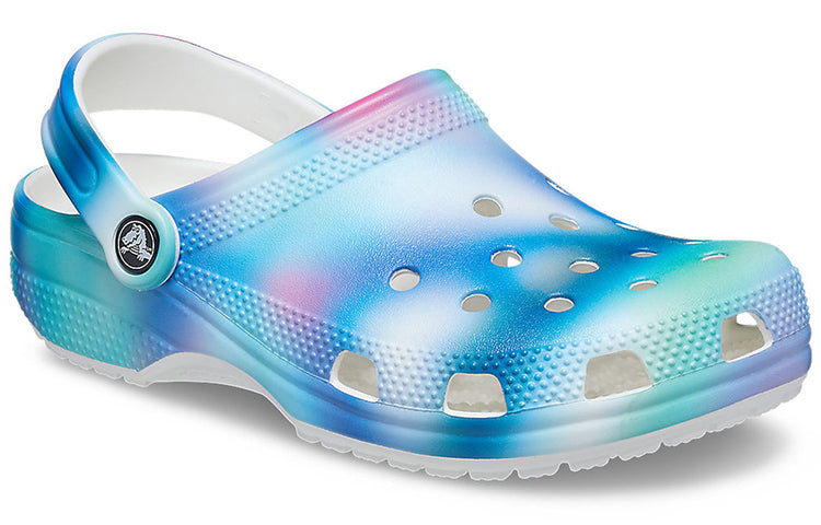 Crocs Colorful Crocs Beach Unisex Multi-Color White Sandals 207556-94S