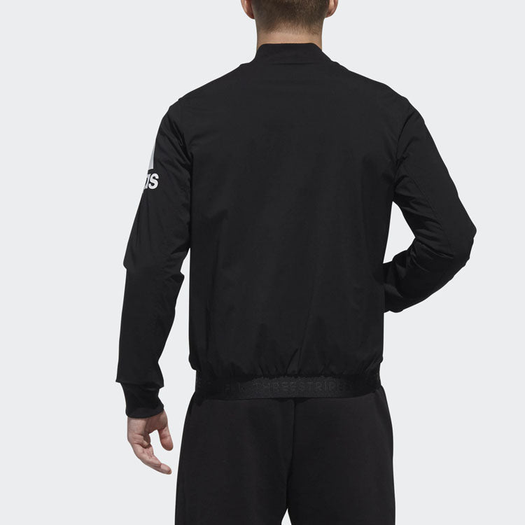 adidas Bomber Wv Warm Woven Sports Jacket Black DW4588