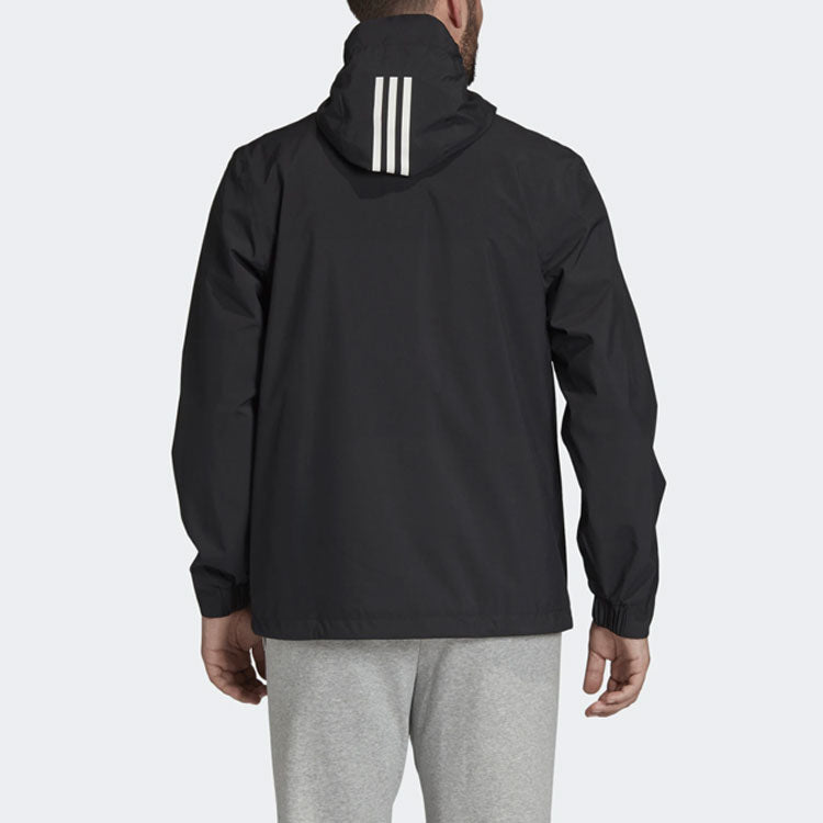 Men's adidas Outdoor Black Hooded Jacket FI0574