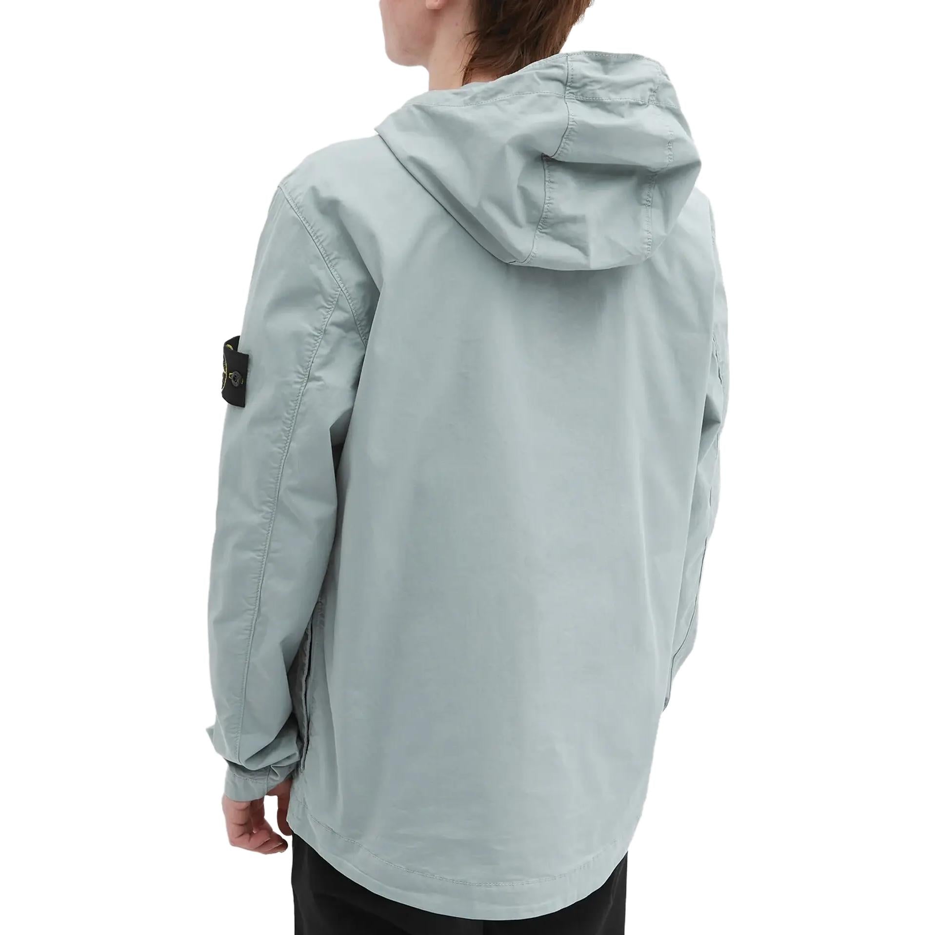 STONE ISLAND Supima Cotton Twill Stretch Hooded Jacket 'Sky Blue' 781543310-V0041