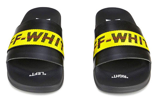 Off-White Industrial Sliders 'Black Yellow' S/S 2019 OMIA088S19C220341060