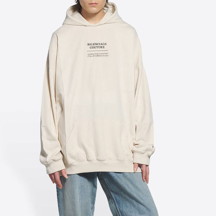 Balenciaga Unisex FW21 Logo Printing Beige 651799TJV910905