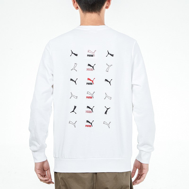 PUMA Classics Graphic Long Sleeve T-Shirt 'White' 533144-02