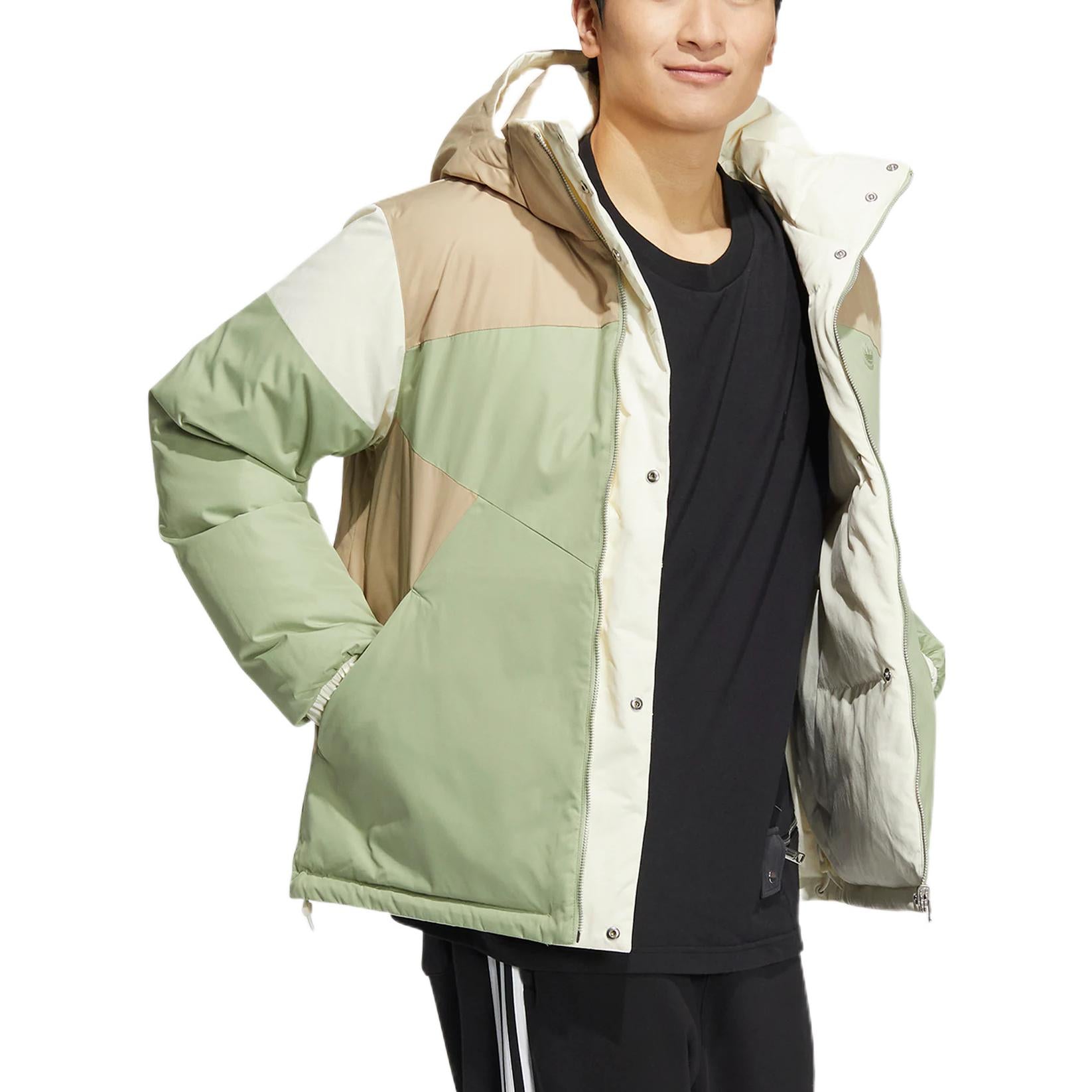 adidas originals Sporty Down Reversible Insulated Puffer Jacket 'Magic Lime' HS9466