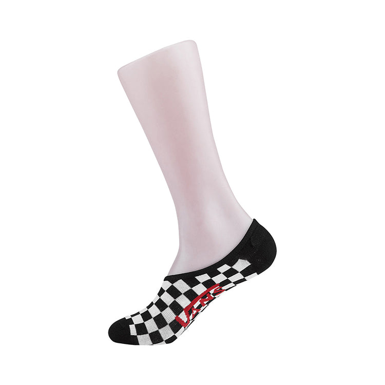Vans Classic Super No Show Sock 'Black White Red' VN-01O2705