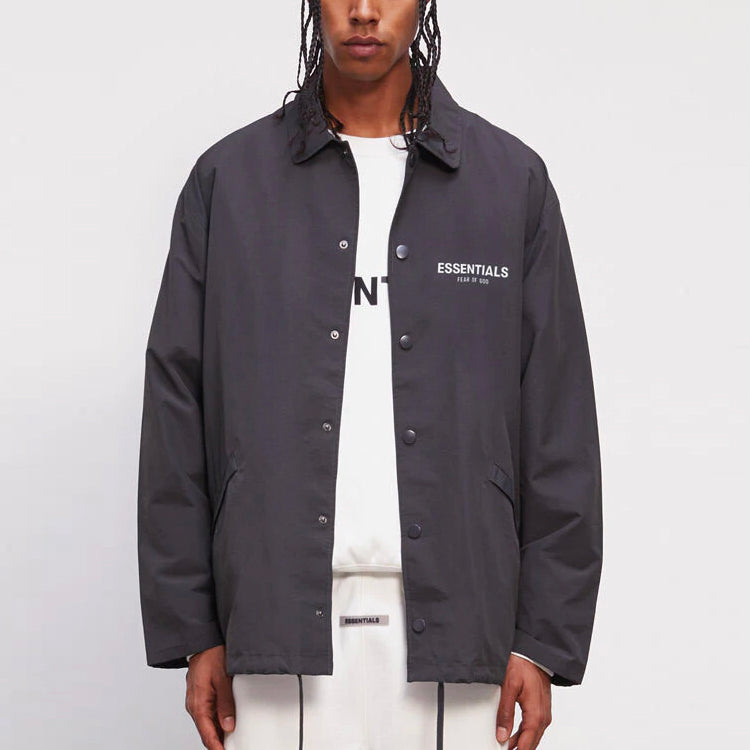 Fear of God Essentials SS21 Coach Jacket Black 0202250500021001