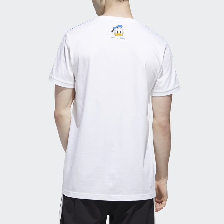 adidas neo U Dsny dd Tee Donald Duck Casual Round Neck Short Sleeve White GJ5648
