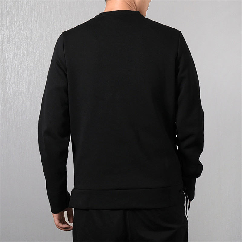 adidas Wj Crew Sroty Printing Pattern Sports Round Neck Pullover Black DT2461
