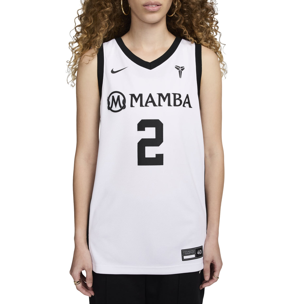 Nike Gigi Bryant Mambacita Basketball Jersey 'White Black' HF7754-100