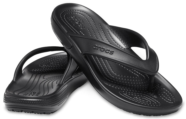 Crocs Classic Cozy Non-Slip Flip-Flops Unisex Black 206119-001