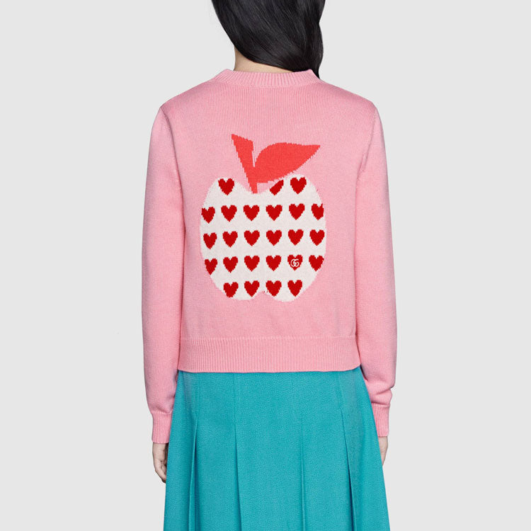 (WMNS) Gucci Les Pommes Cardigan 'Pink 664354-XKBYU-5943