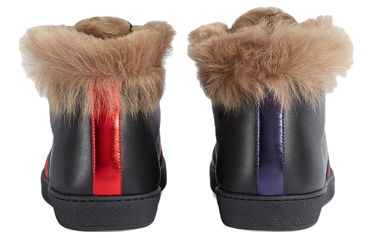 Gucci Stripe Ace High 'Black Fur' 497367-0FI50-1093