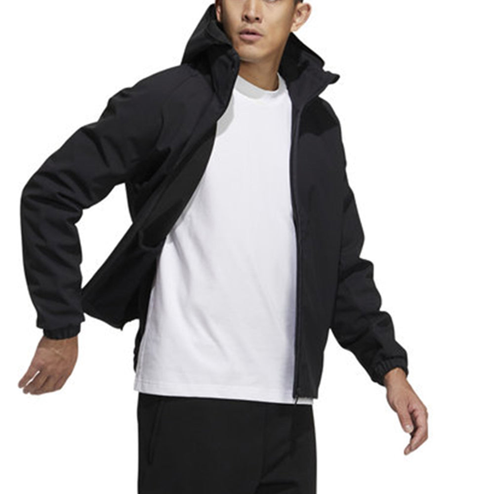 adidas Running Sports Training Hooded Jacket Black H40880
