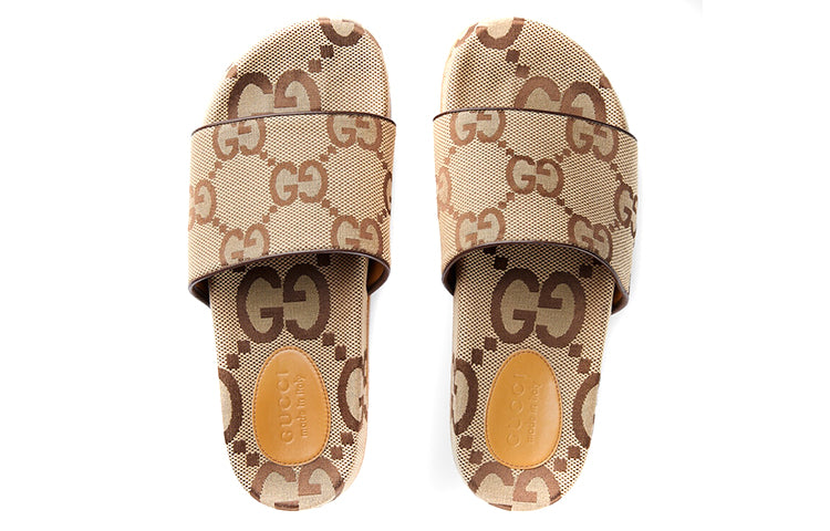 Gucci GG Canvas Slide Sandal 'Camel Monogram' 624695-UKOD0-2673