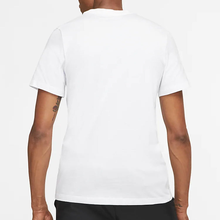 Nike Sportswear Alphabet Printing Short Sleeve White BV7531-100