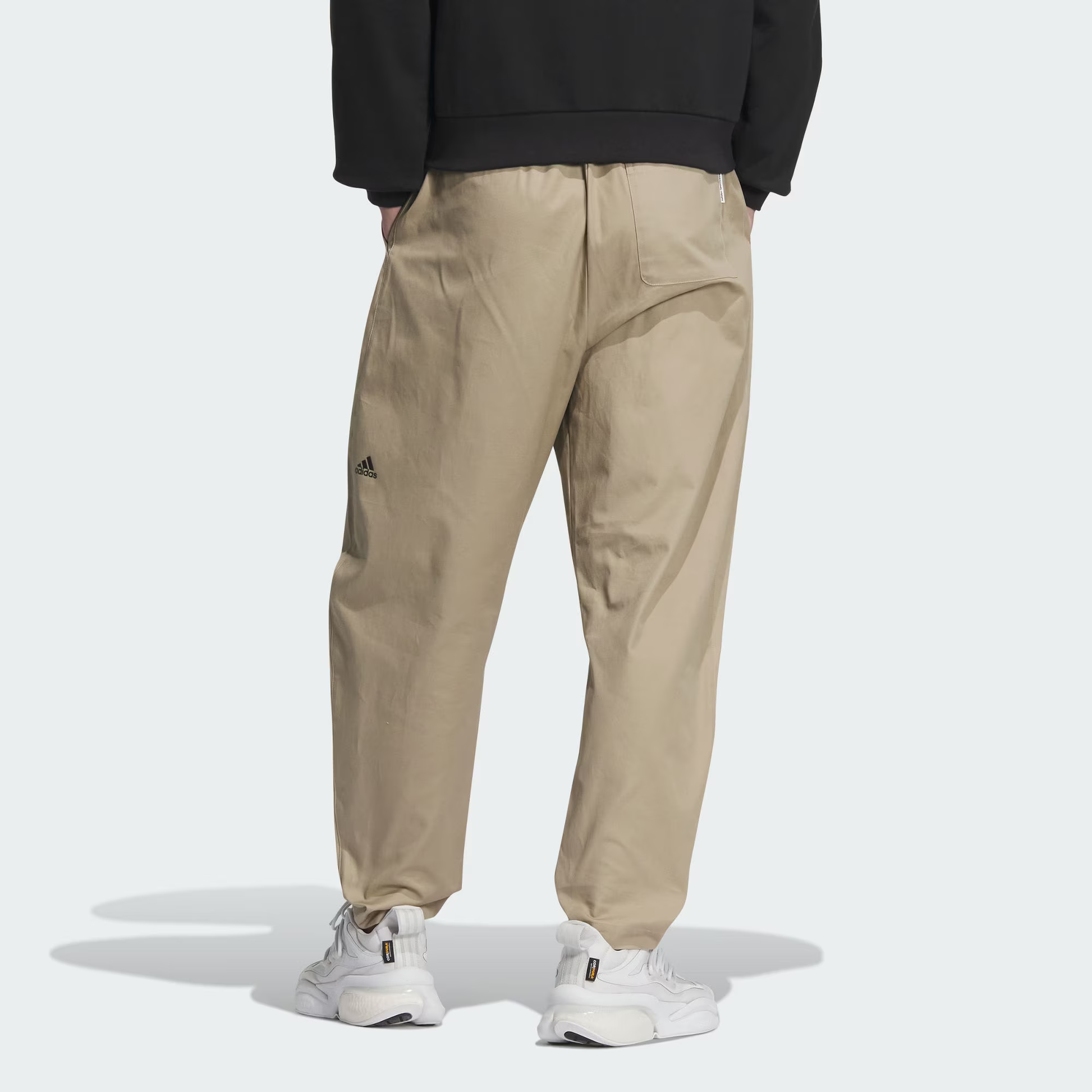 adidas Small Logo Woven Pants Asia Sizing 'Tan' JE6110