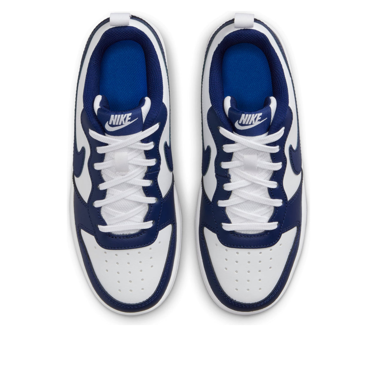 (GS) Nike Court Borough Low 2 'White Signal Blue' BQ5448-107