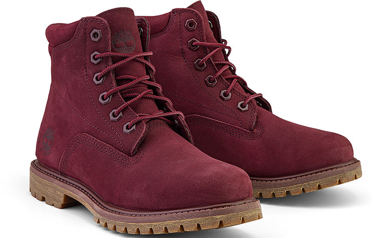 (WMNS) Timberland Waterville 6-Inch Boot 'Burgundy Nubuck' A1R2T
