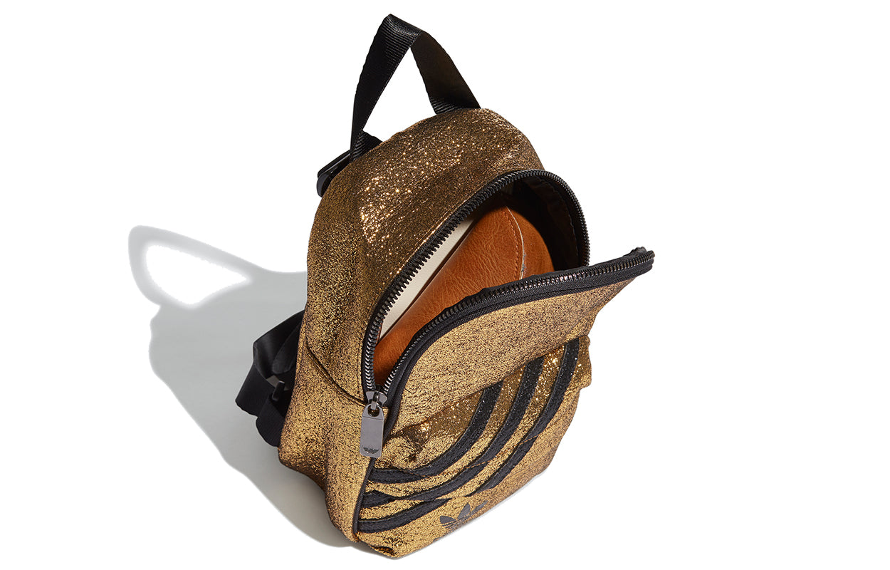 (WMNS) adidas originals Mini Backpack 'Gold Metallic Black' GN2150