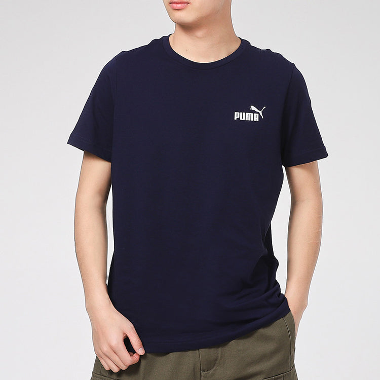 PUMA Essentials Small Logo Tee 'Navy White' 589041-06