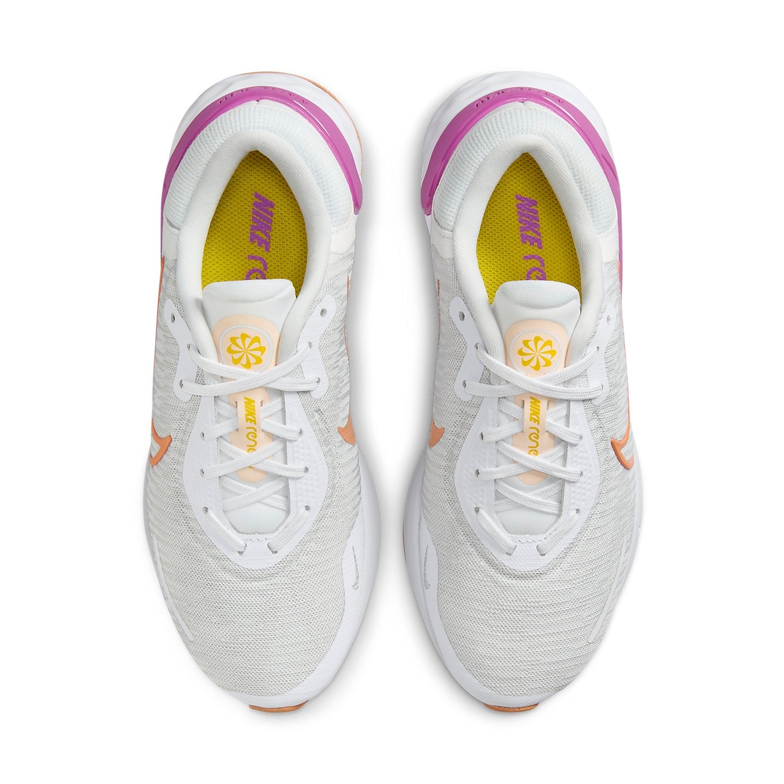 (WMNS) Nike Renew Run 4 'White Purple Orange' DR2682-102