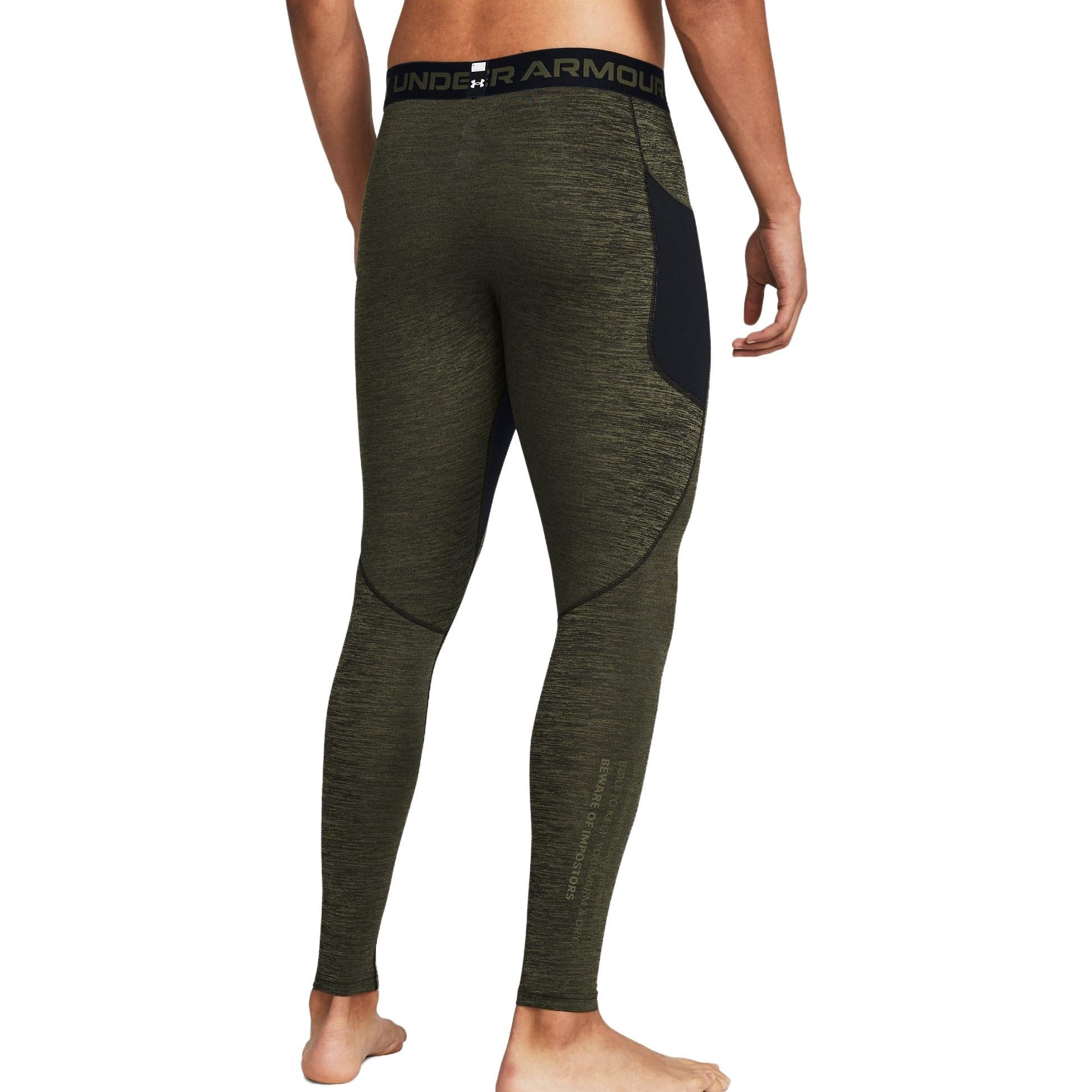Under Armour ColdGear Twist Leggings 'Green' 1379821-390