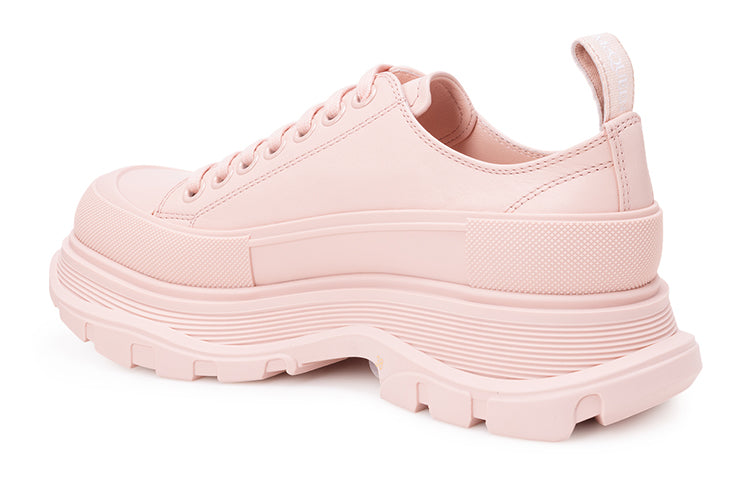 (WMNS) Alexander McQueen Tread Slick Lace Up Low 'Pink' 633902WHZ627129