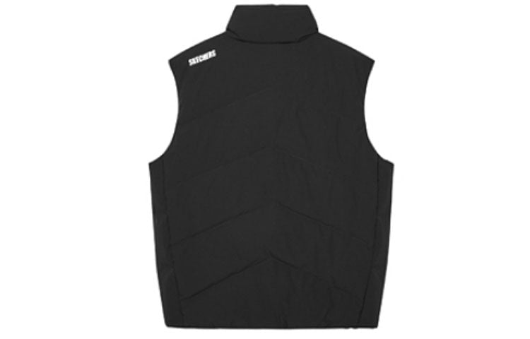 (WMNS) Skechers Letter Printed Down Vest 'Black Purple Pink' L421W110