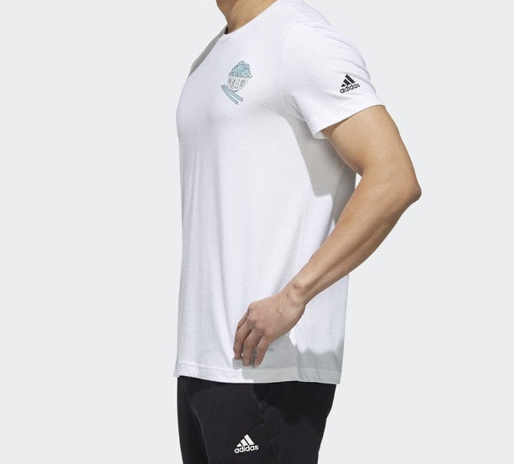 adidas Back Printing Short Sleeve White FJ6858