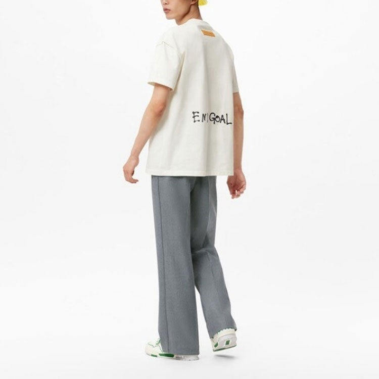 LOUIS VUITTON FW21 Neon Working Man Short Sleeve Men's White 1A970U
