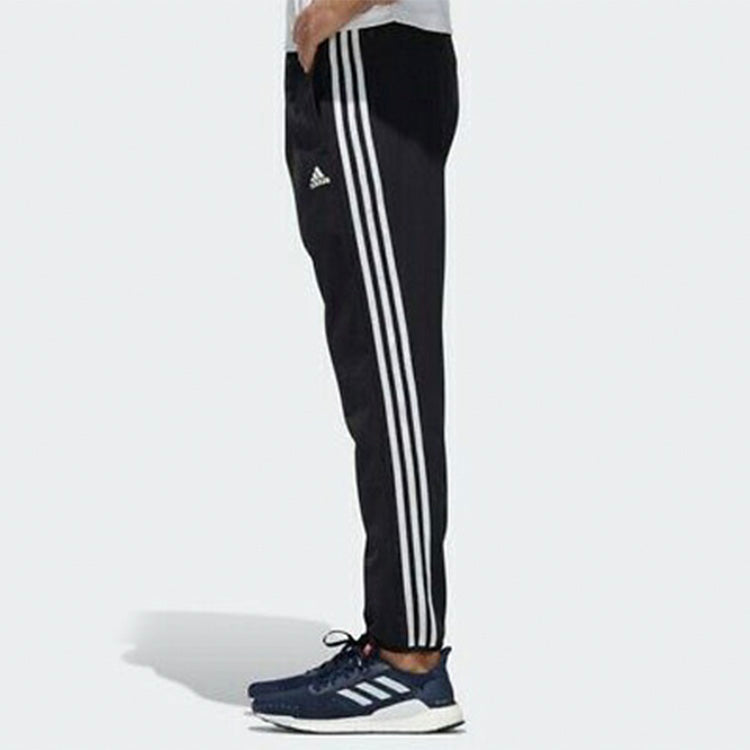 adidas WhitePlaid Knitted Sports Long Pants Men Black FM5459