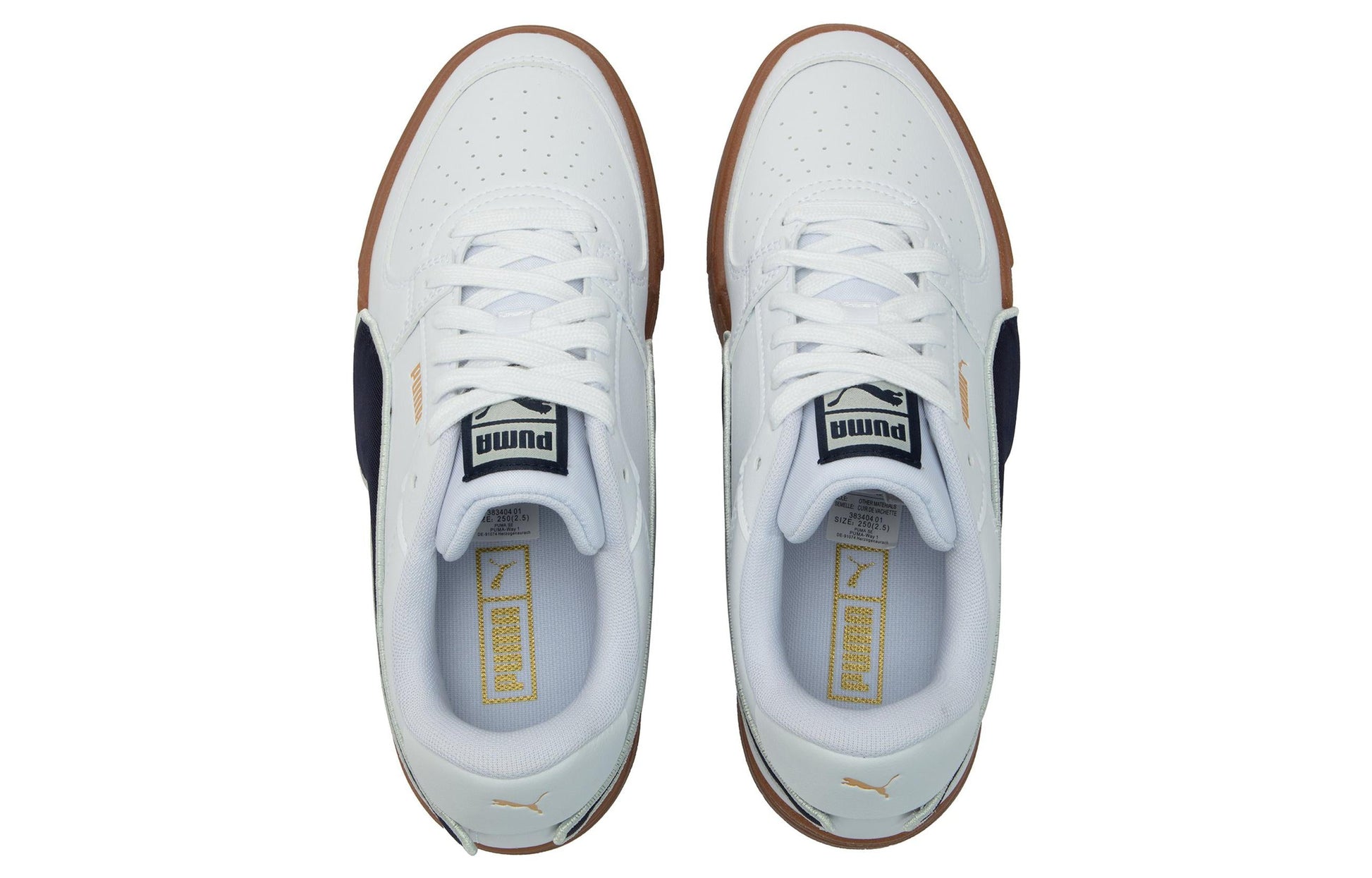 PUMA Ca Pro Low Tops Casual Skateboarding Shoes Unisex White Black 383404-01