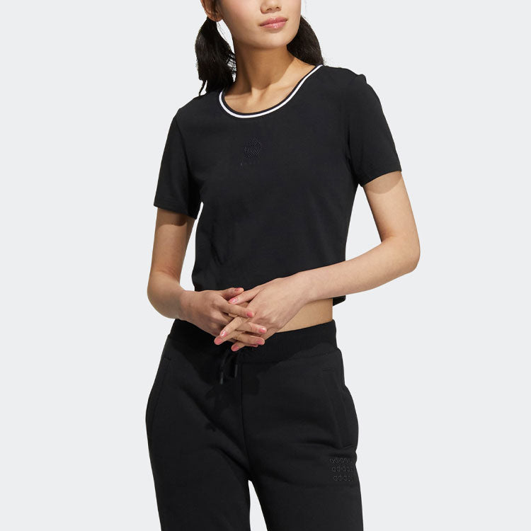 (WMNS) adidas Neo Basketball T-Shirts 'Black' HM1987