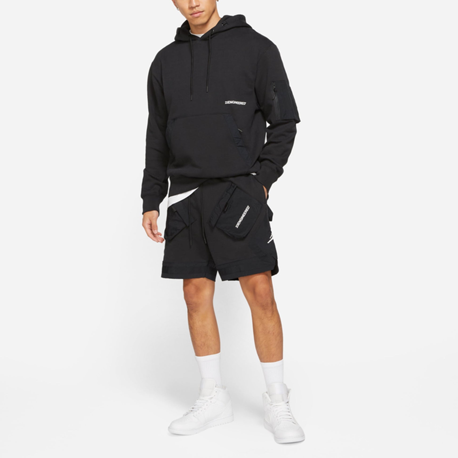 Air Jordan Athleisure Casual Sports Breathable Cargo Shorts Black DA7203-010
