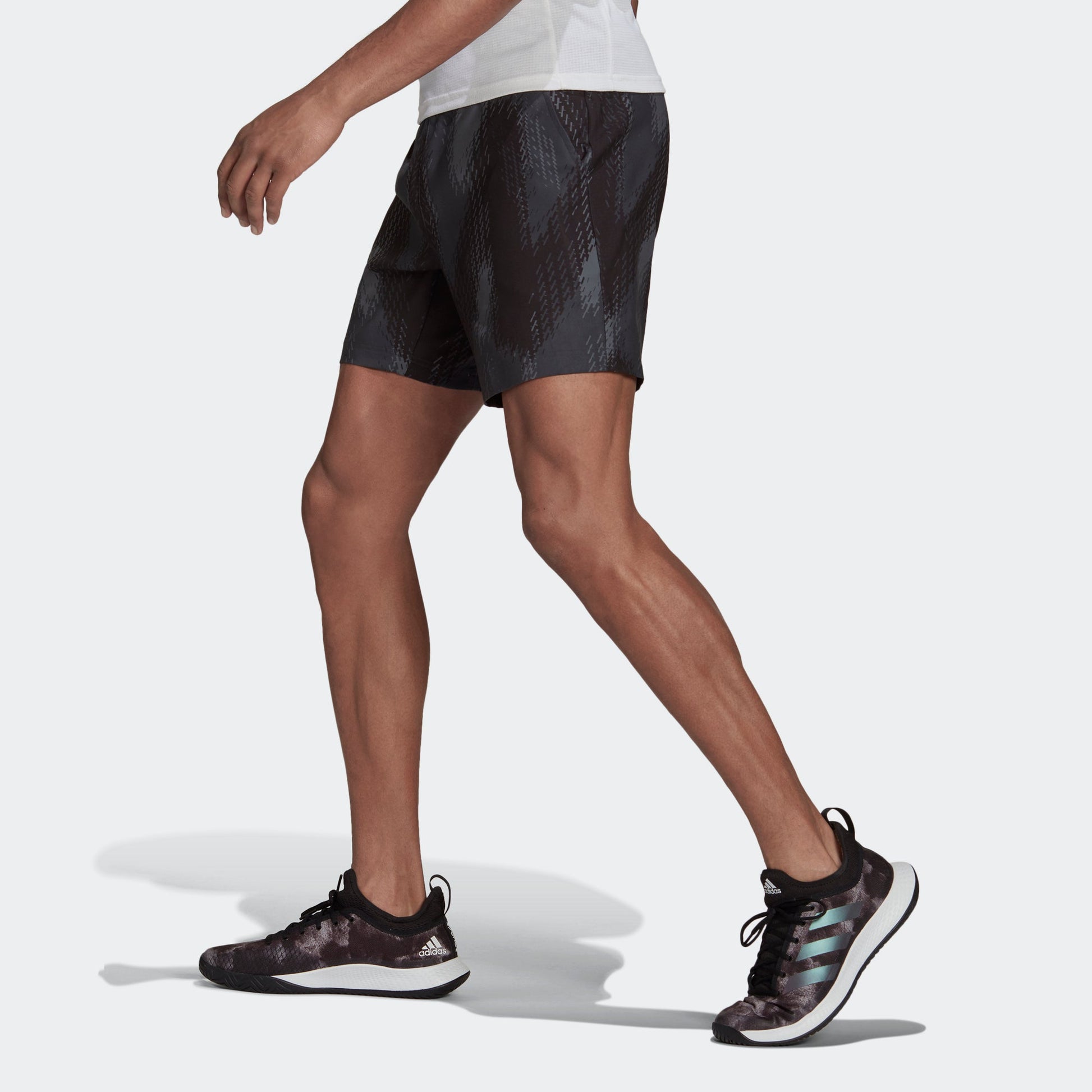 adidas Printed Short Tennis Training Sports Shorts Black GS4938