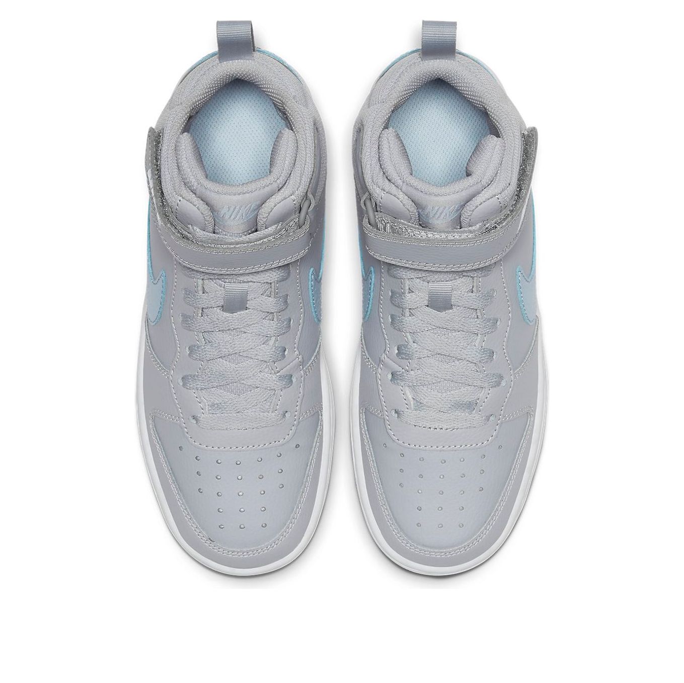 (GS) Nike Court Borough Mid 2 EP 'Grey Celestine Blue' CQ4578-001