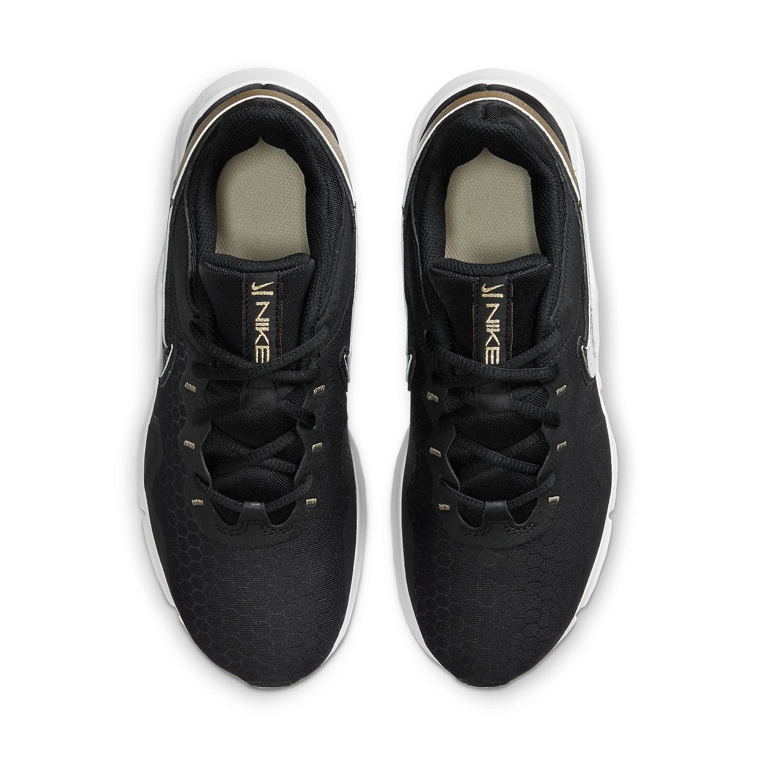 (WMNS) Nike Legend Essential 2 Premium 'Black White Gold' CZ3668-001