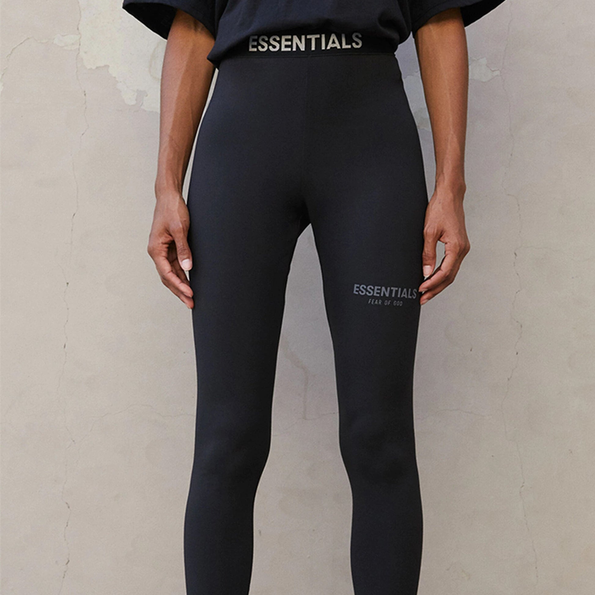 Fear of God Essentials FW21 Athletic Leggings 'Black' FOG-FW21-033